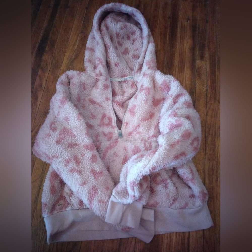 Calvin Klein Collection Pink Fleece Hoodie